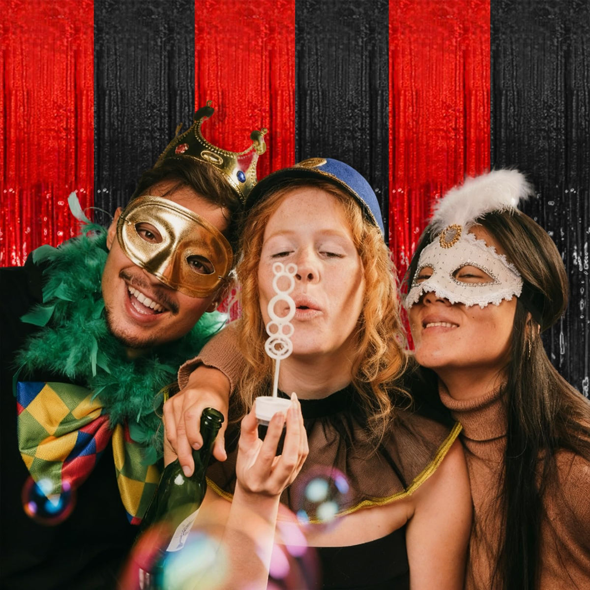 K.E.J. 5-pack backdrop creates striking photo moments at celebrations.