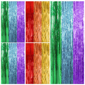K.E.J rainbow party backdrop 5-pack brightens doors and walls for festive photos