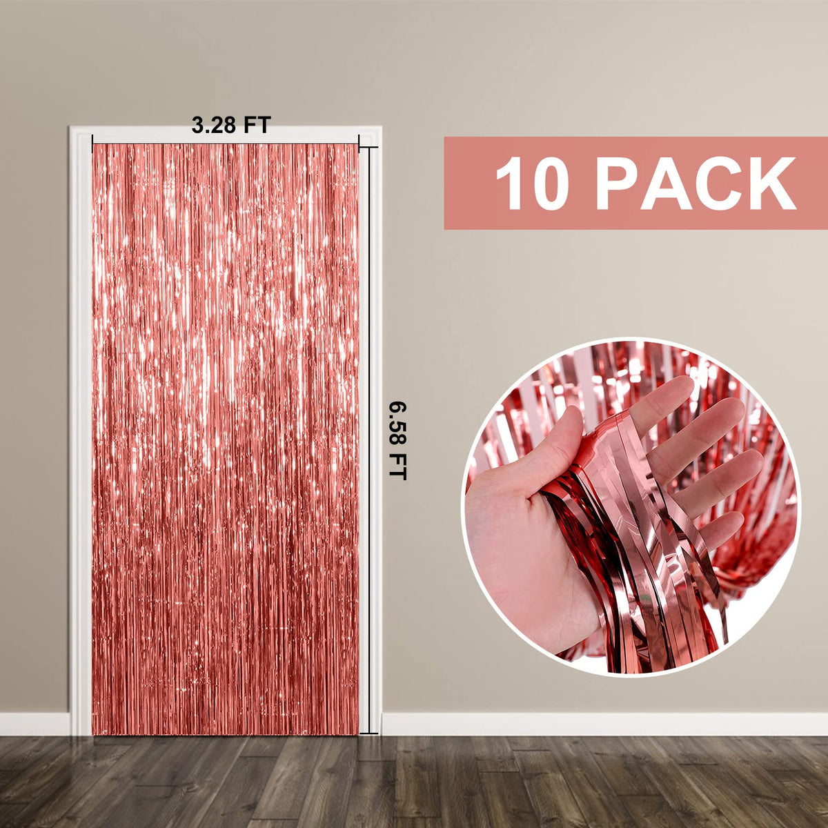 K.E.J. 10-pack backdrop set complements LED lights and balloons