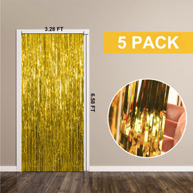 K.E.J. wedding backdrop foil curtain adds elegant, reusable decoration.