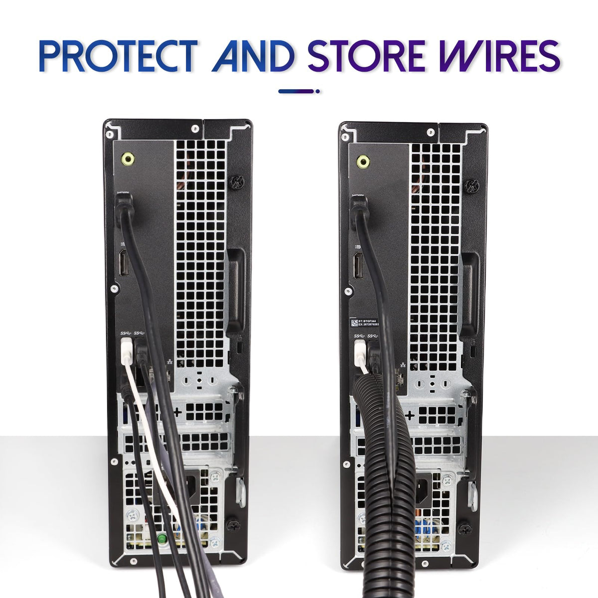 Kelepu wire loom used in home entertainment wiring for clean cable concealment.
