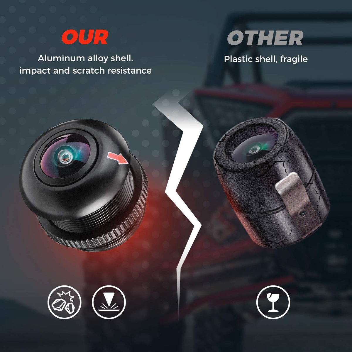 KEMIMOTO camera night view demonstrating low-light visibility advantage