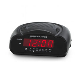 Ken-Tech digital alarm clock front view with easy room-wide time visibility.