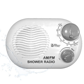 Ken-Tech Shower Radio with water resistant housing for shower listening.