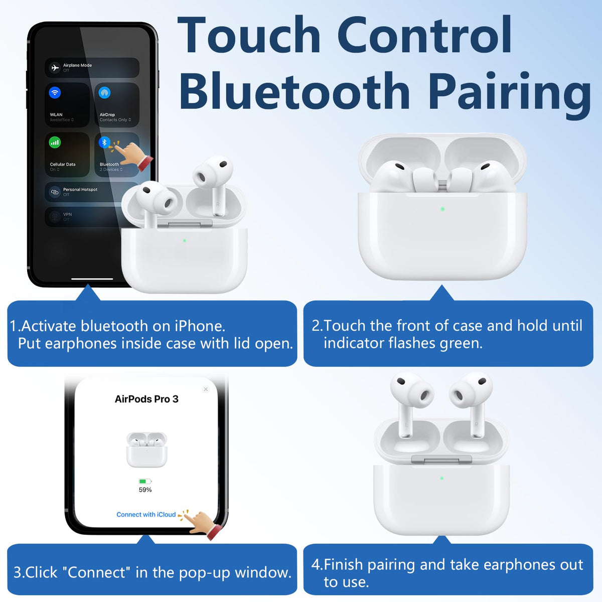 Kenko Back AirPods Pro 3 packaging with branding and product details.
