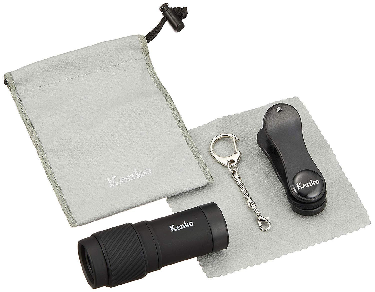 Kenko KRP-7T accessories with soft case and cloth, brand protecting optics