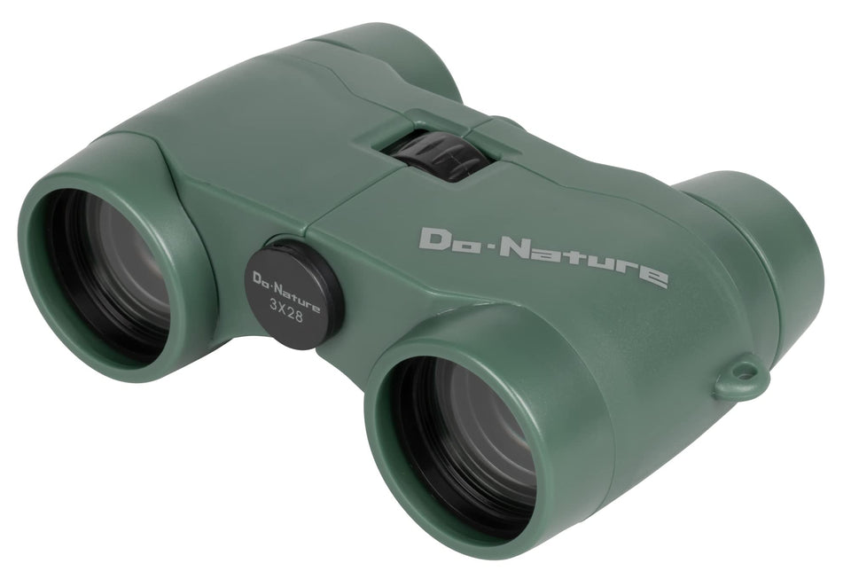 Kenko Do Nature 3x28 binoculars front view for lightweight concert viewing