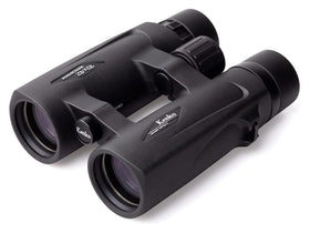 Kenko Ultraview EX OP binoculars with open-hinge design for comfortable one-handed use.