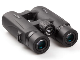 Kenko Ultraview EX OP 10x42 DH III with twist-up eyepiece for easy eye-point adjustment.