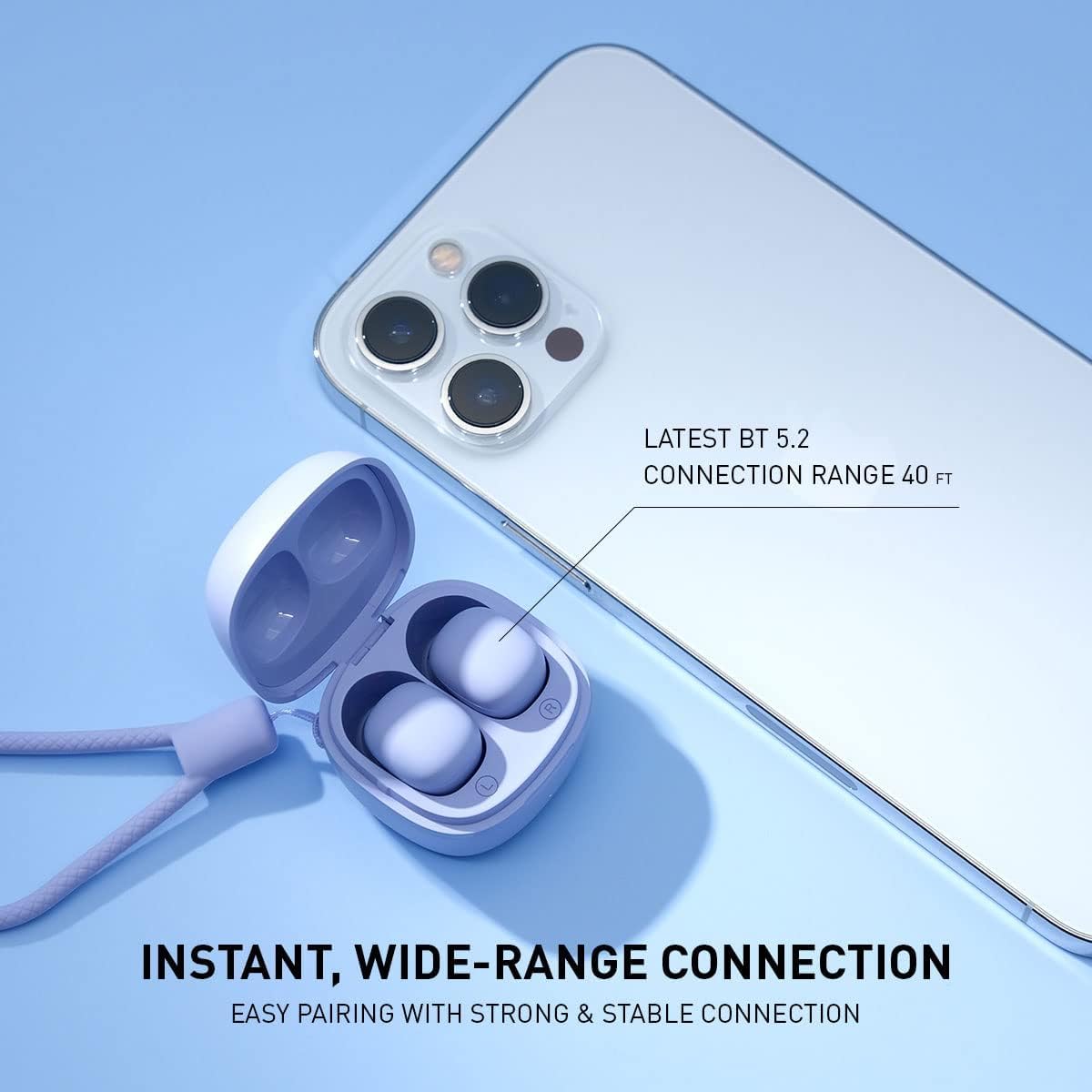 KENKUO Y6 coin sized charging case emphasizing portability