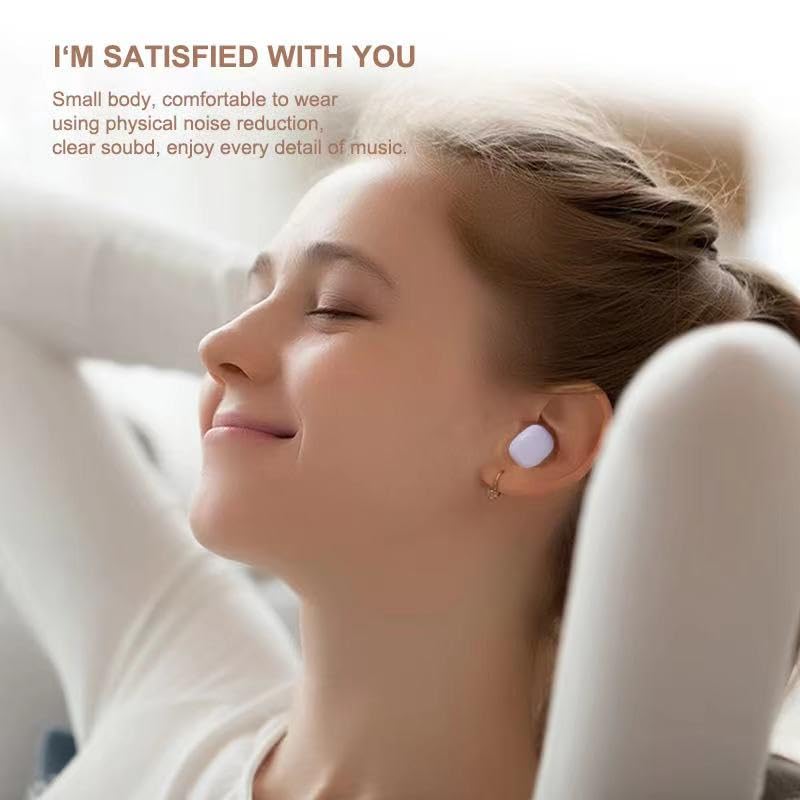 KENKUO Y6 purple side profile earbud for everyday wear