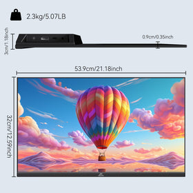 Kenowa 23-8-inch monitor on a tidy desk setup