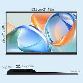 Kenowa 23.8-inch monitor with dual speakers for enhanced multimedia