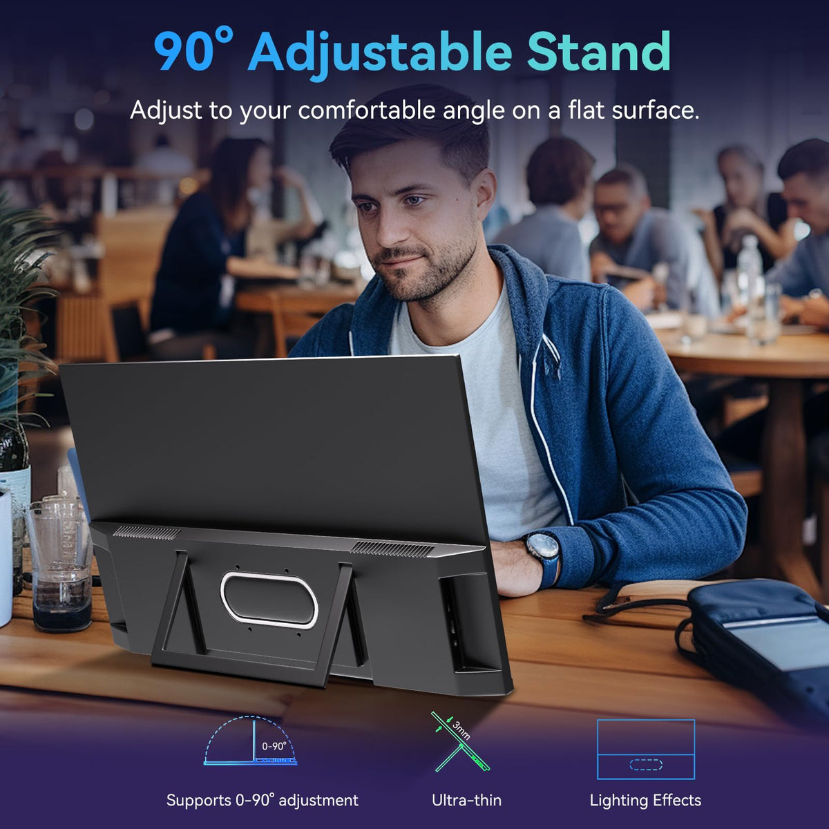 Kenowa monitor backlight indicator adds stylish ambient glow