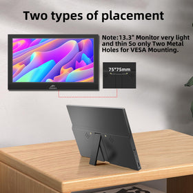 Kenowa display on adjustable stand offering flexible viewing angles on desk