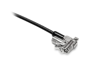 Kensington detail of 6-foot carbon steel cable with protective sheath for durability