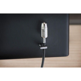 Kensington 8-foot carbon steel cable coiled demonstrating cut-resistant strength