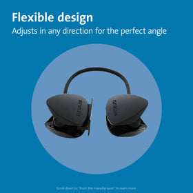 Kensington compact desk paper holder design saves valuable workspace.