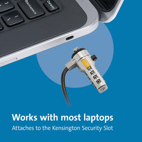 Kensington compatibility label and icons showing device fit information