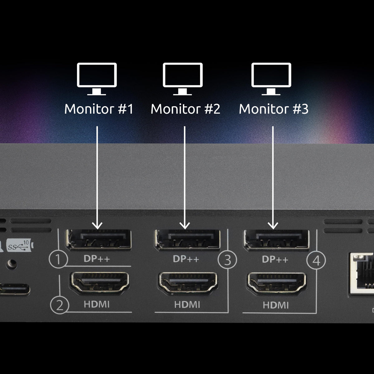 Kensington hub includes 6 USB ports and Ethernet for fast data transfer