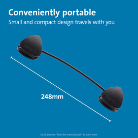Kensington flex clip copyholder attachment shown on a laptop for quick document access.