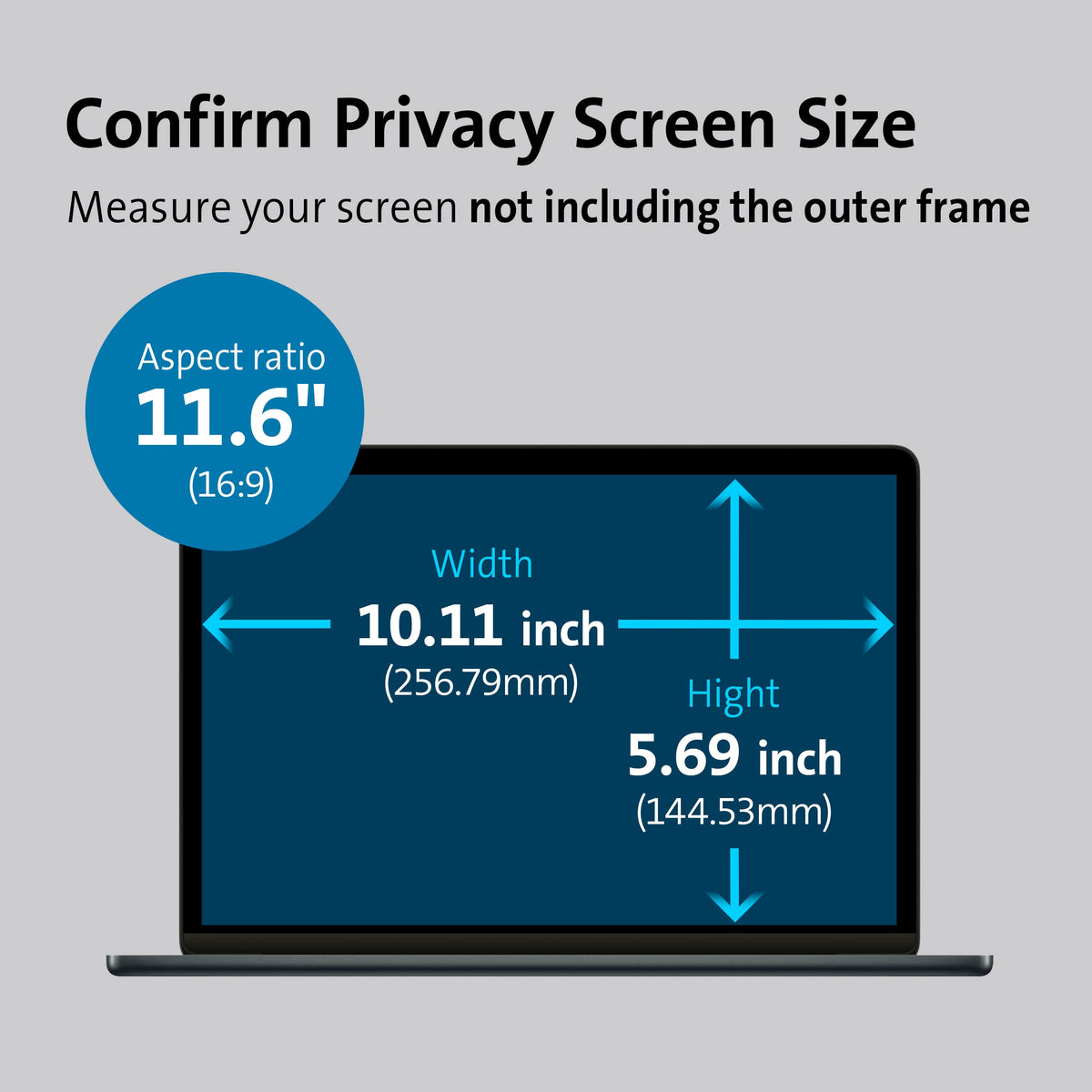 Kensington FP116W9 privacy screen installation clips and setup