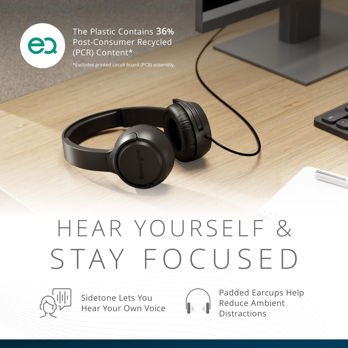 Kensington H950EQ comfortable headband for extended conferences