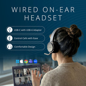 Kensington H950EQ flip-to-mute feature for instant privacy during calls
