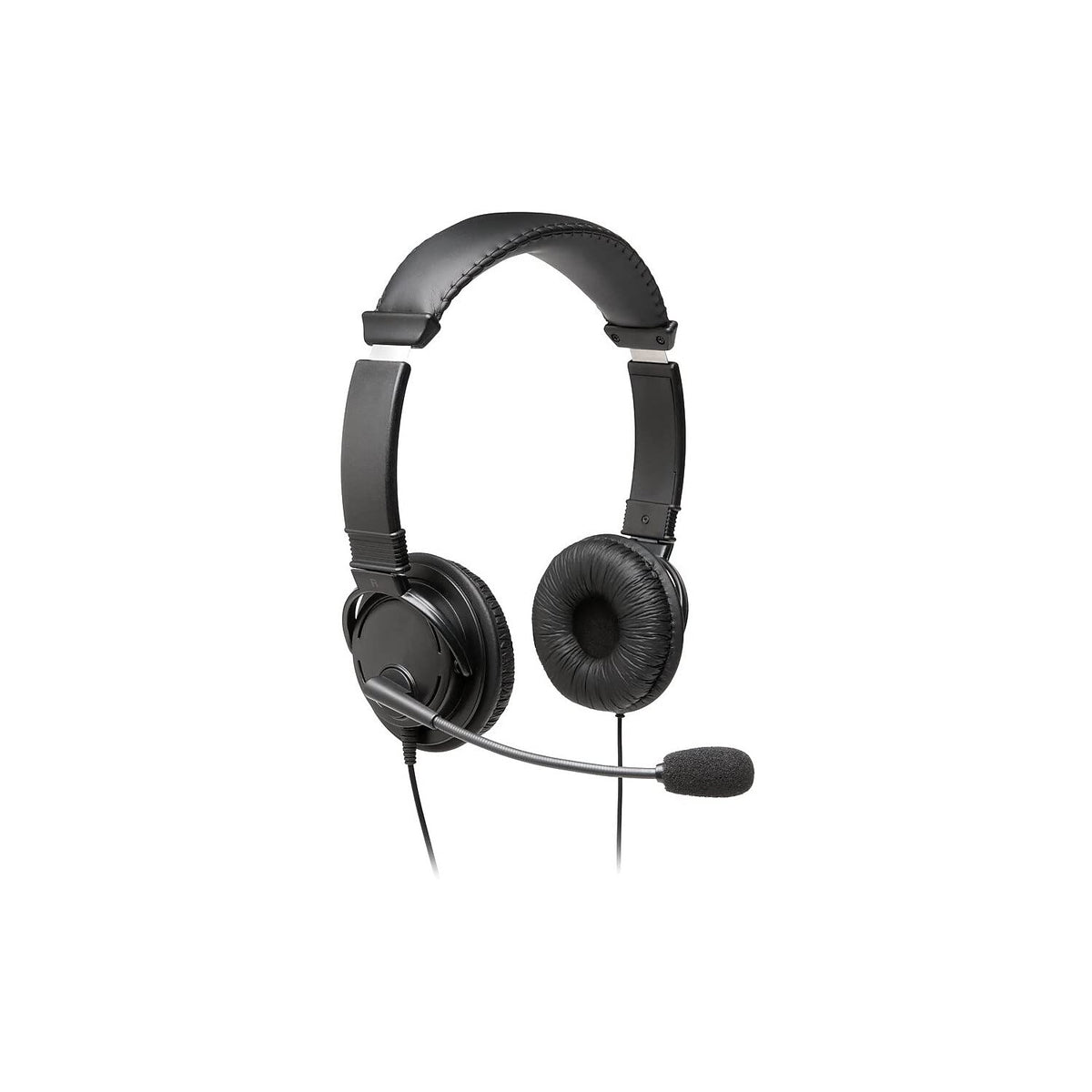 Kensington headphones front view showing padded headband and clear audio benefit