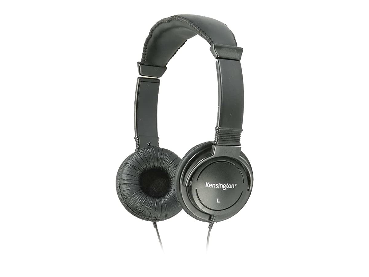 Kensington Hi-Fi on-ear headphones delivering deep bass for immersive listening sessions.