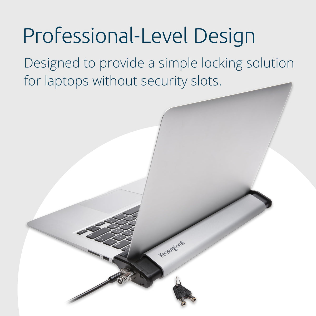 Kensington Locking Station 2.0 supports 11–15 inch laptops like MacBooks and Surface devices.