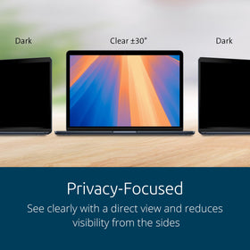Kensington MagPro Elite matte side reduces glare on MacBook Air 13.6-inch display.