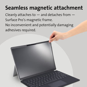 Kensington reversible matte and glossy surfaces offering glare control benefit