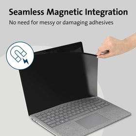 Kensington close-up matte and glossy sides demonstrating glare control and clarity benefit