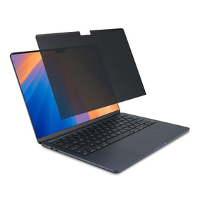 Kensington MP15 front view showing exact fit and clean edge alignment benefit privacy