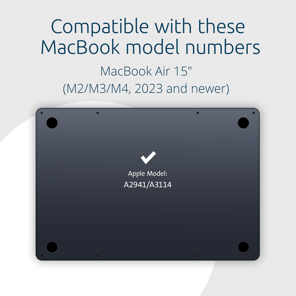 Kensington MP15 installed with MacBook Air closed demonstrating preserved sleep function benefit