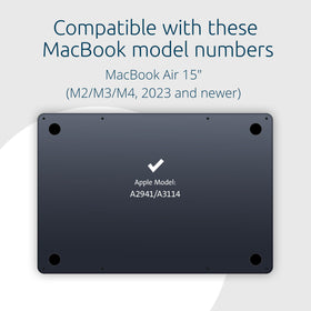 Kensington MP15 installed with MacBook Air closed demonstrating preserved sleep function benefit