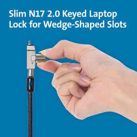 Kensington carbon steel cable detail highlighting cut-resistance benefit