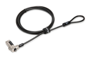 Kensington N17 lock head engagement fits wedge slot for secure laptop use.