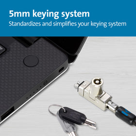 Kensington six-foot cable laid out illustrating flexible tethering benefit