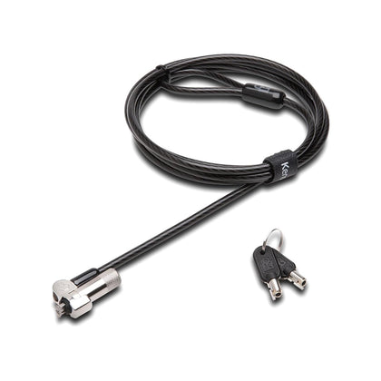 Kensington NanoSaver front view showing lock head and cable, secure slim devices