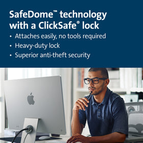 Kensington SafeDome Lock on desk shows secure, clean setup