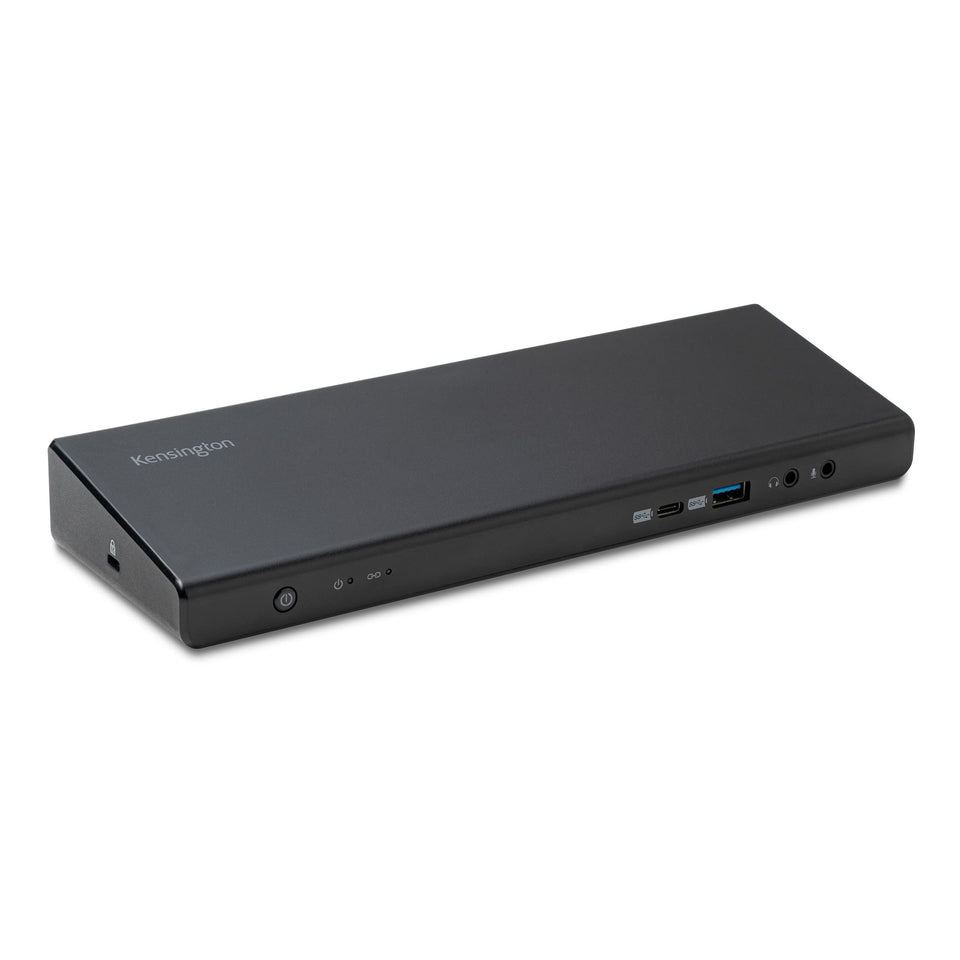 Kensington SD4750P front view with dual 4K setup for productive multitasking.