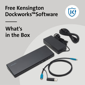 Kensington SD4750P includes USB-C cable for quick docking setup.