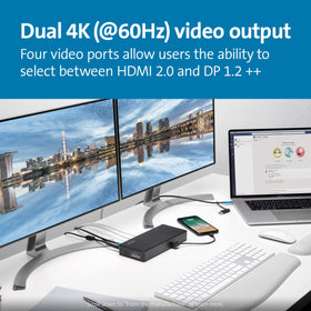 SD4780P front-view showing USB-C and USB-A port cluster for easy connectivity.
