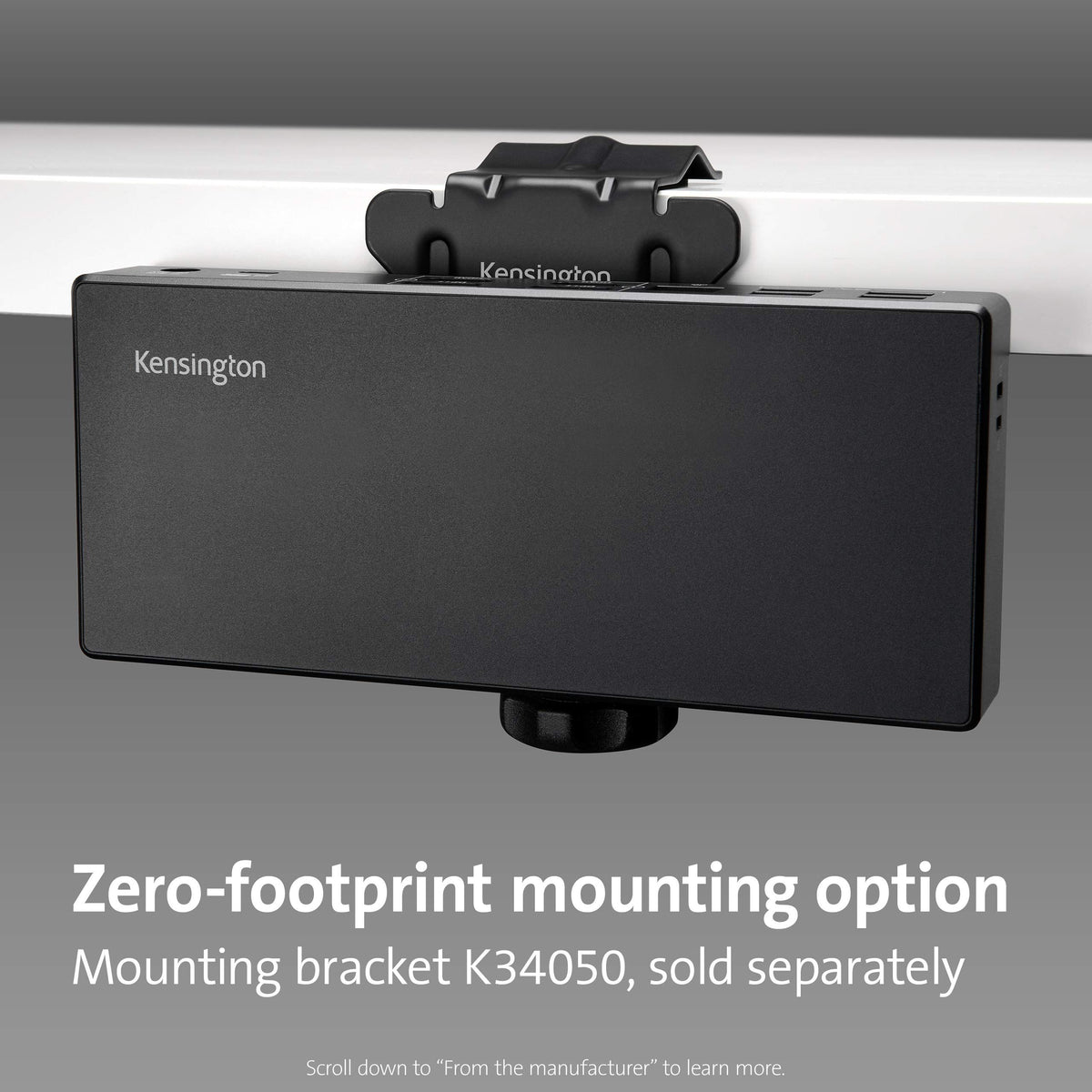 Kensington SD4780P dock with HDMI and DisplayPort outputs for flexible video.