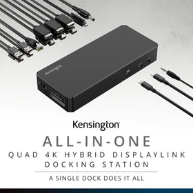 Kensington SD4790P dock side ports close-up for quick peripheral connections
