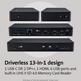 Kensington SD4850P driverless docking for quick setup on Windows laptops
