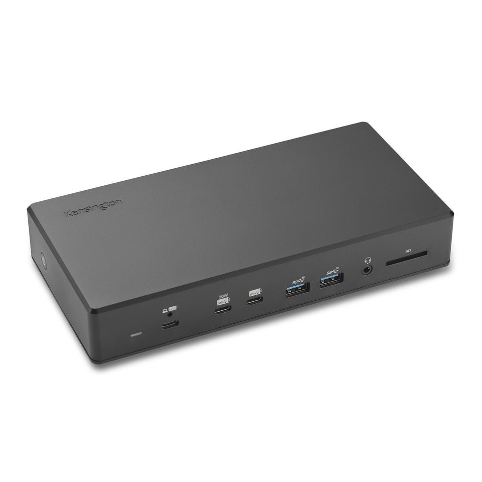 Kensington SD4880P front view showing quad display ports and power delivery