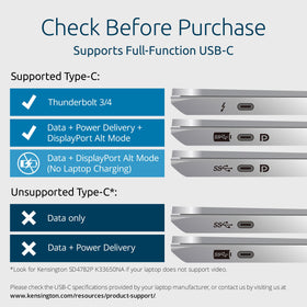 Kensington SD4880P packaging and included mounting options